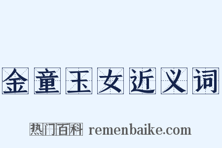 金童玉女近义词是什么意思的图片